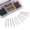 U Shaped Hair Pins with Clear Case (2 In, 4 Colors, 360 Pieces)
